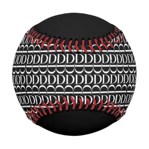 Monogram Initial Letter D Baseball