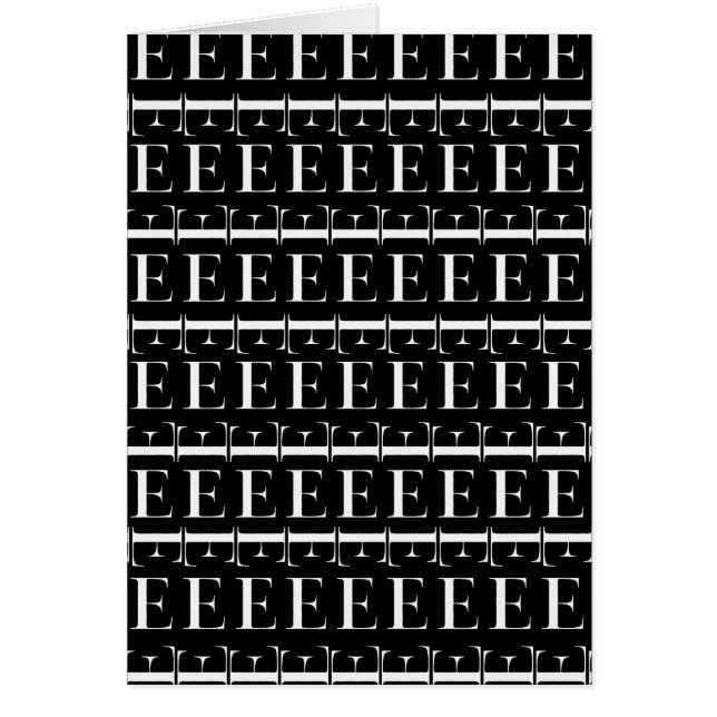 Monogram Initial Letter E (Front)