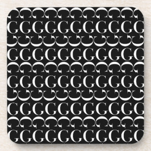 Monogram Initial Letter G Coaster
