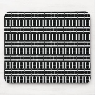 Monogram Initial Letter H, Choose Background Mouse Pad