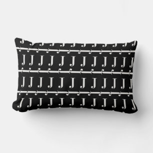 Monogram Initial Letter J Lumbar Cushion