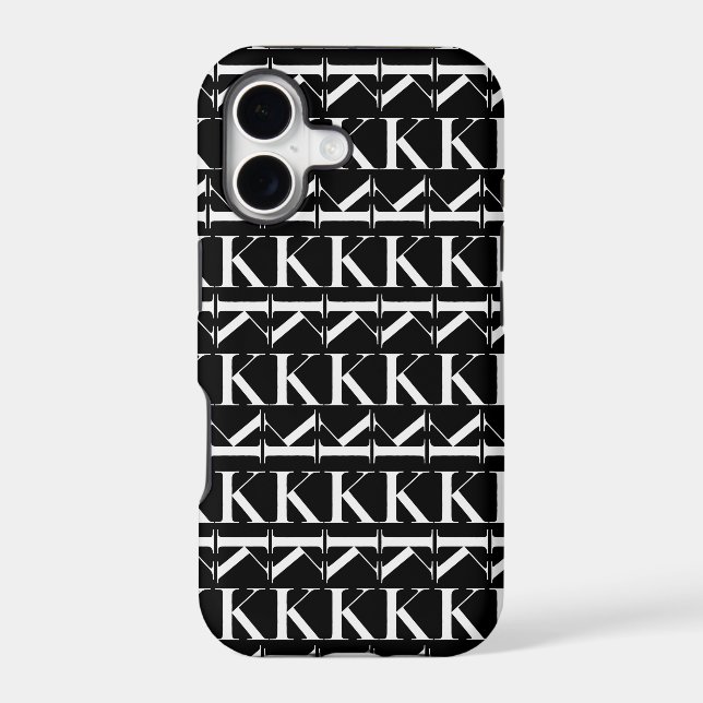 Monogram Initial Letter K (Back)