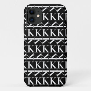 Monogram Initial Letter K iPhone 11 Case