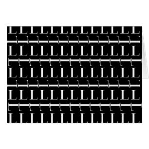 Monogram Initial Letter L