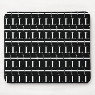 Monogram Initial Letter L Mouse Pad