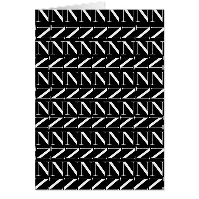 Monogram Initial Letter N (Front)