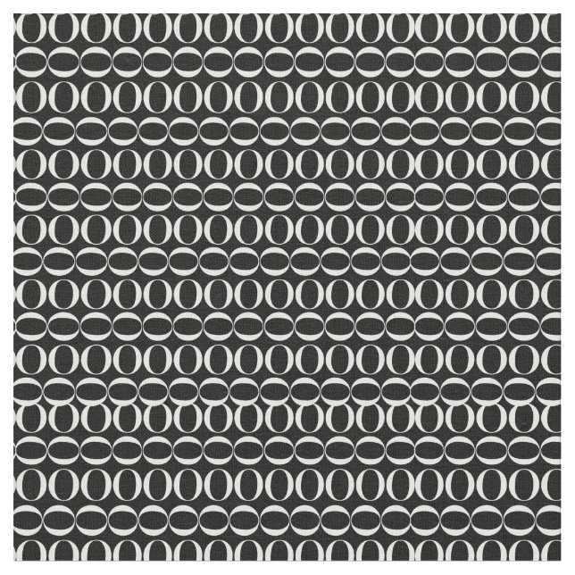 Monogram Initial Letter O Fabric (Close Up)