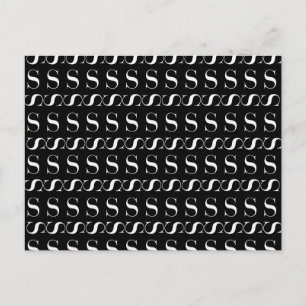 Monogram Initial Letter S Postcard