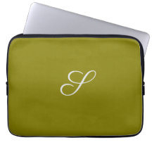 Monogram initial minimalist sage green