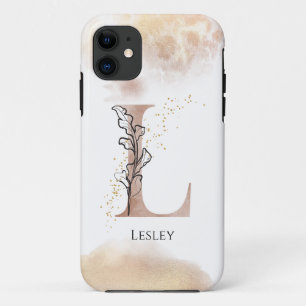 Monogram Initial Modern Letter L Boho Personalised iPhone 11 Case