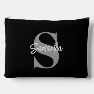 Monogram Initial Name  Accessory Pouch