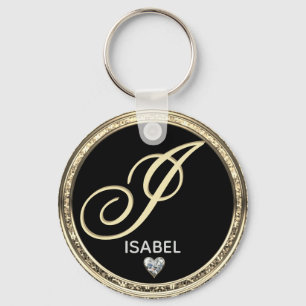 Monogram Initial Name Keychain