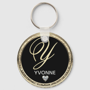 Monogram Initial Name Keychain