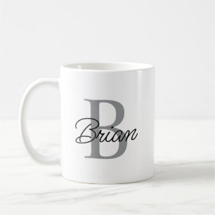 Monogram Initial Name Mug, Customized Name Mug, Co Coffee Mug