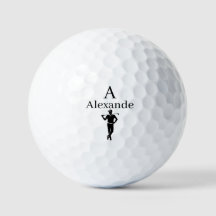 monogram initial name personalised golf ball marke