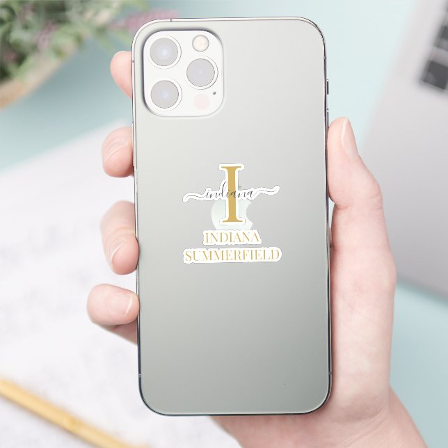 Monogram Initial Name Typography (Phone)
