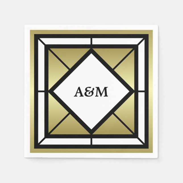 Monogram Initial Napkin (Front)