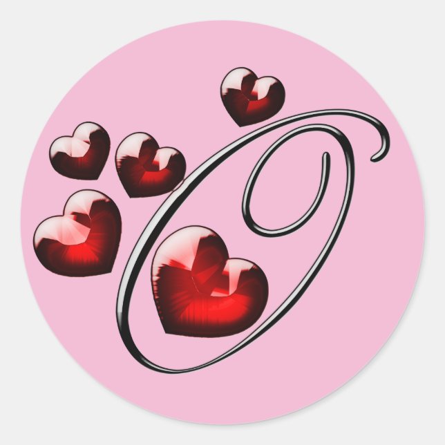 monogram initial O stickers (Front)
