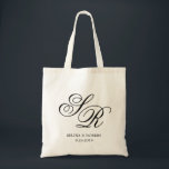 Monogram Initial personalised wedding welcome,gift Tote Bag<br><div class="desc">Click "Customise" button to MOVE AROUND your initials to your desired look! Be sure Check out over 100 popular styles of wedding tote bags from the "Wedding Tote Bags" collection in our shop!</div>