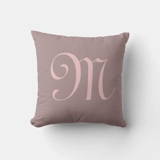 Monogram Initial Personalized Custom Cushion (Front)