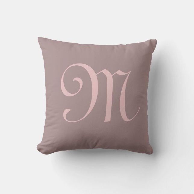 Monogram Initial Personalized Custom Cushion (Front)