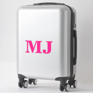 Monogram Initial Pin Bold Custom Name Label Cute