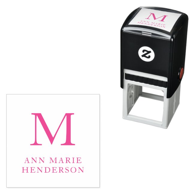Monogram Initial  Self-inking Stamp (In Situ)