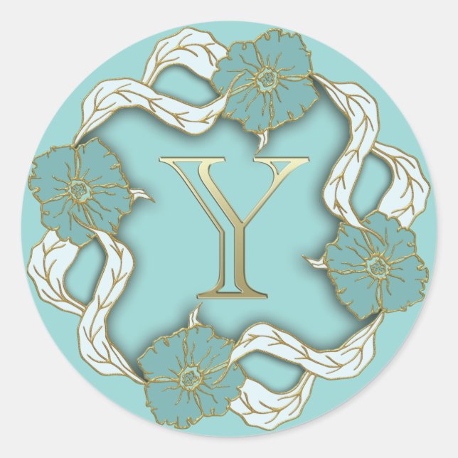 monogram initial Y stickers (Front)