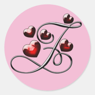 monogram initial Z stickers