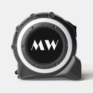 Monogram Initials Black Construction Handyman 1