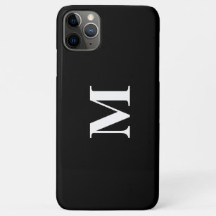 Monogram Initials Custom Name Black White Gift Case-Mate iPhone Case