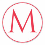 Monogram Initials Custom Name Red White<br><div class="desc">Printed with monogram initial (which you can edit,  change and personalise) in unique red white background. Design available in all sizes,  just choose the right size that you need.</div>