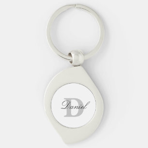 Monogram Initials Father's Day Gift Custom Name  Key Ring