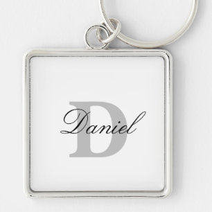 Monogram Initials Gift Custom Name Father's Day  Key Ring