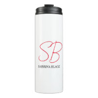 Monogram Initials Name Plain Modern Minimalist