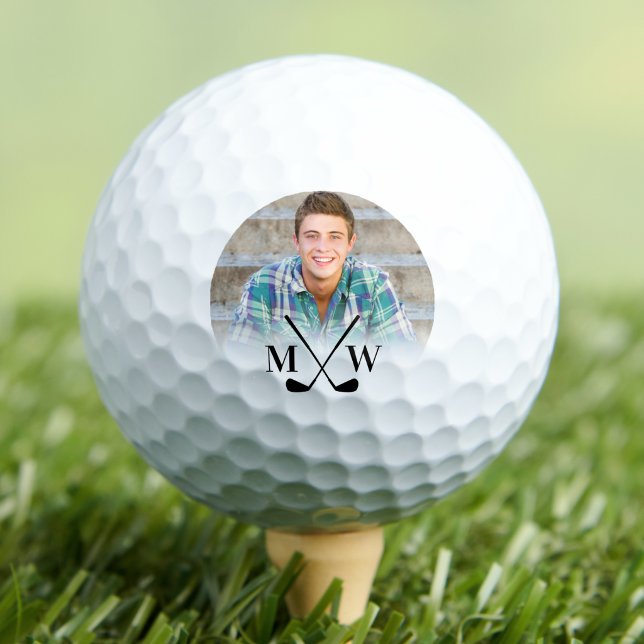 Monogram Initials Photo Golf Balls (Monogram Initials Photo Golf Balls)