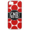 MONOGRAM INITIALS RED POLKA DOTS iPhone 5 Case