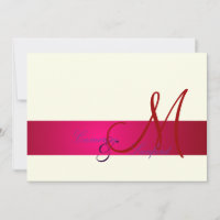 Monogram/Invitations/plum/cream