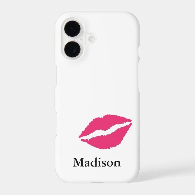Monogram iPhone 7 Case with a Kiss (Back)