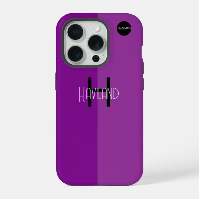 Monogram iPhone Case Two Tone HAMbWG (Back)