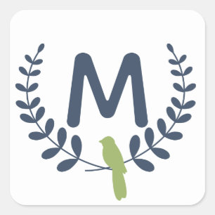 Monogram It's Christmas Sticker