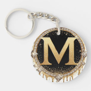 Monogram Jewel M Frame Decor Key Ring