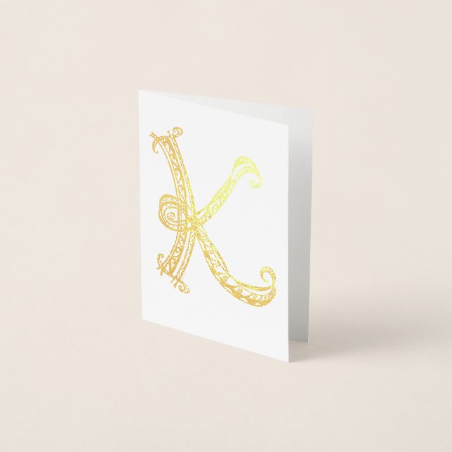 Monogram K Foil Card (Front)