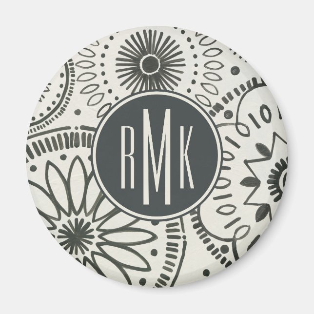 Monogram | Kami Abstract Pattern Magnet (Front)