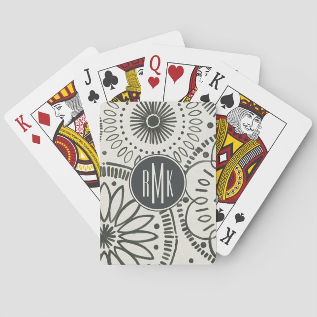 Monogram | Kami Abstract Pattern Playing Cards (Back)