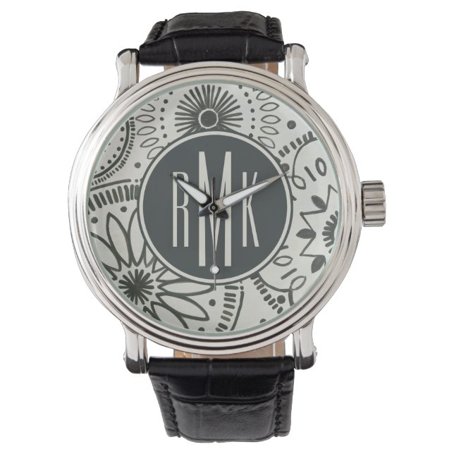 Monogram | Kami Abstract Pattern Watch (Front)