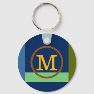 monogram key ring