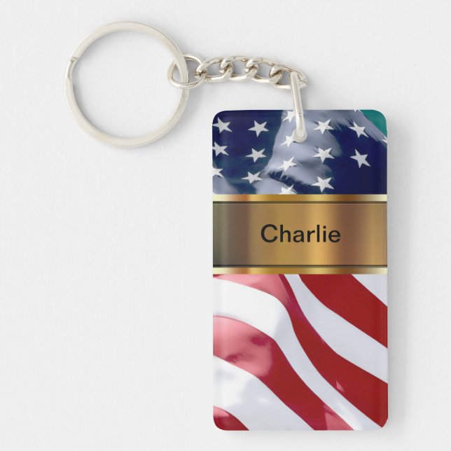 Monogram Keychain Two Sided (Front)