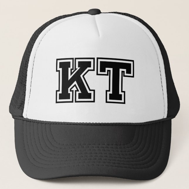 Monogram 'KT' Trucker Hat (Front)