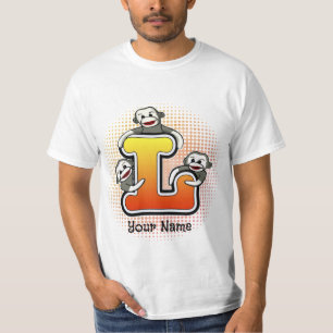 Monogram L Sock Monkey  T-Shirt